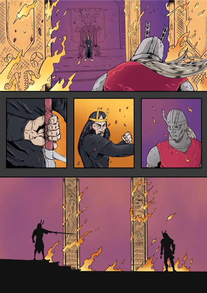 A page from the Blightbringer graphic novel