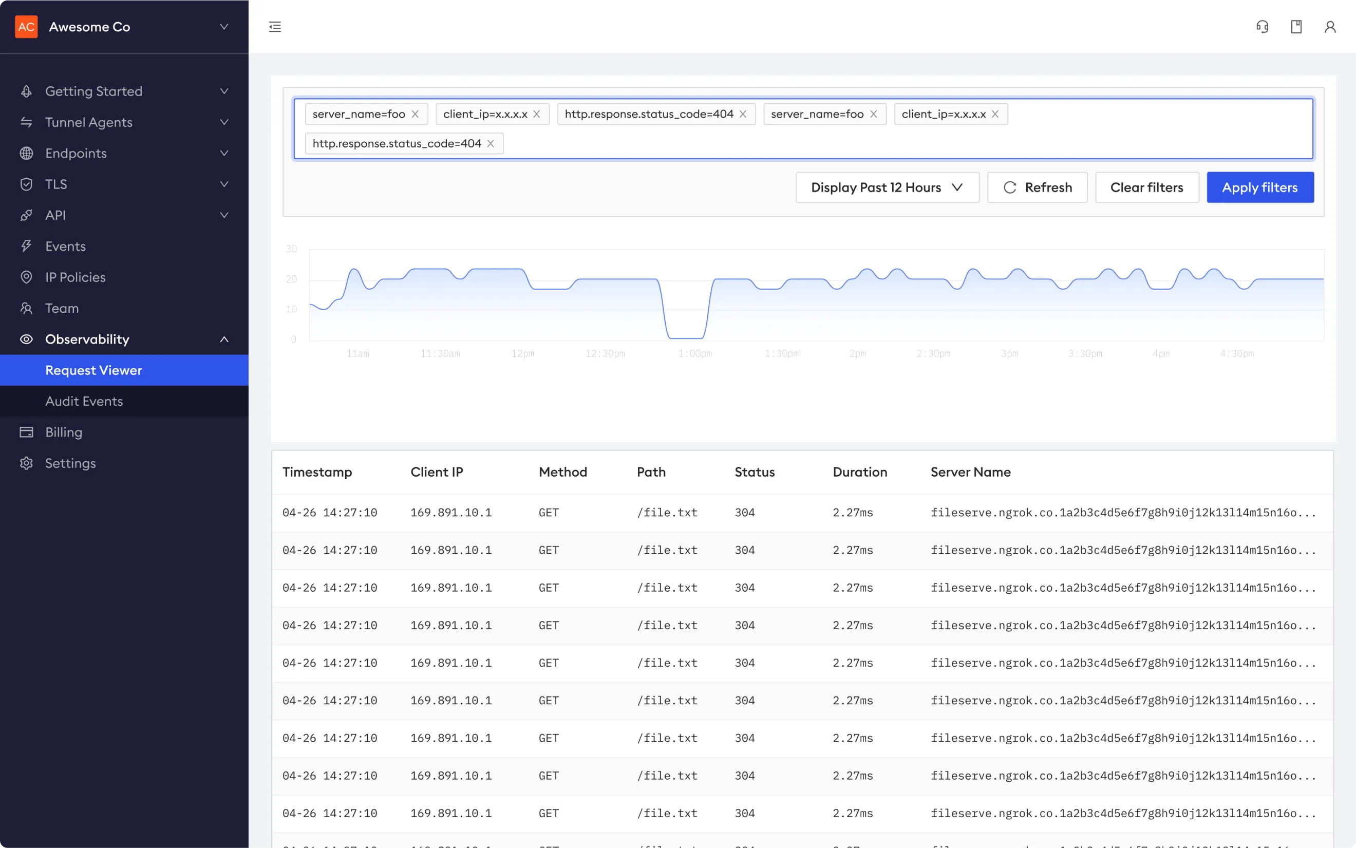 ngrok application screenshot