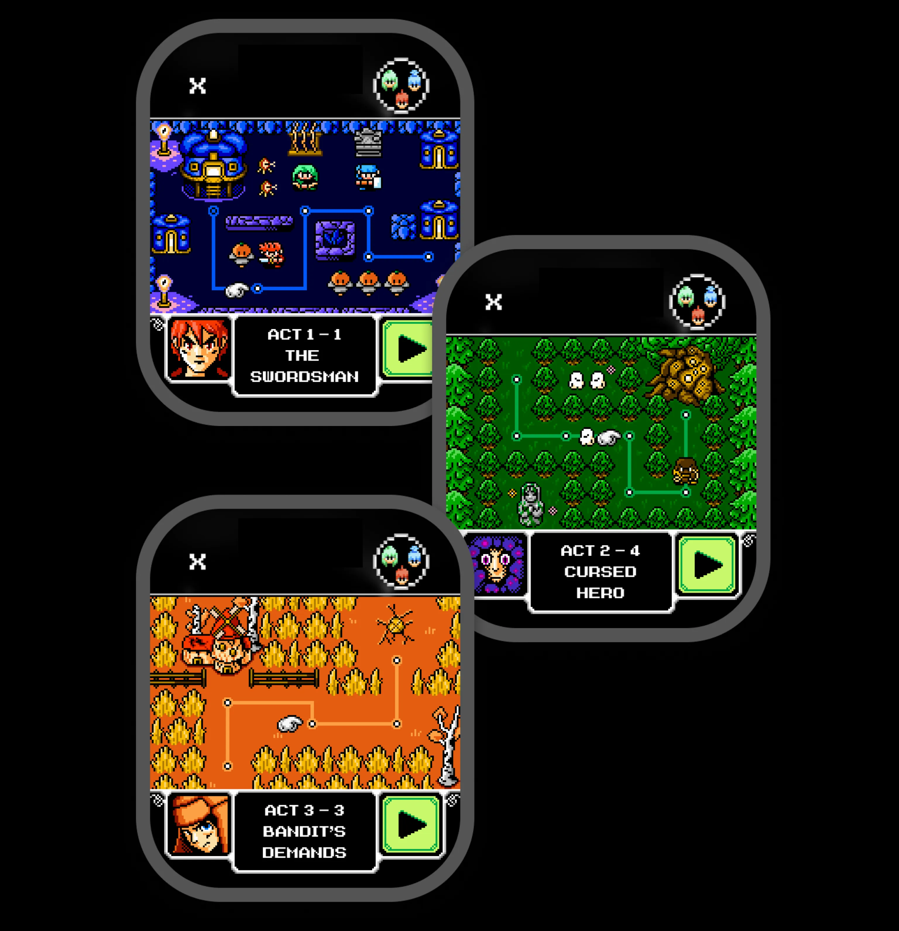 Wrist Warriors maps and enemies